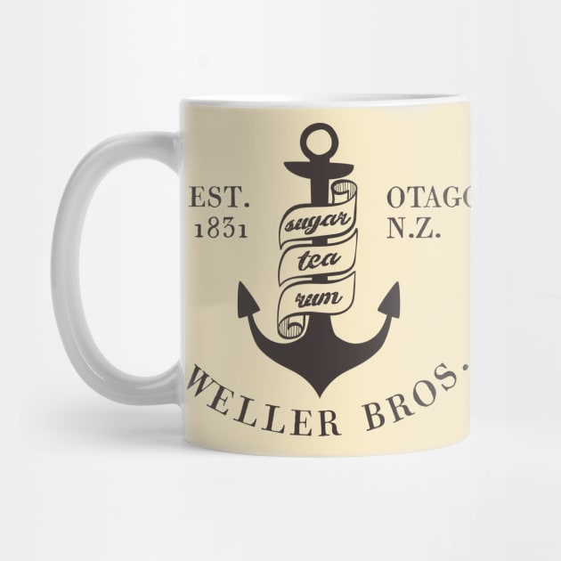 Weller Bros: Wellerman sea shanty logo (dark text) by Ofeefee